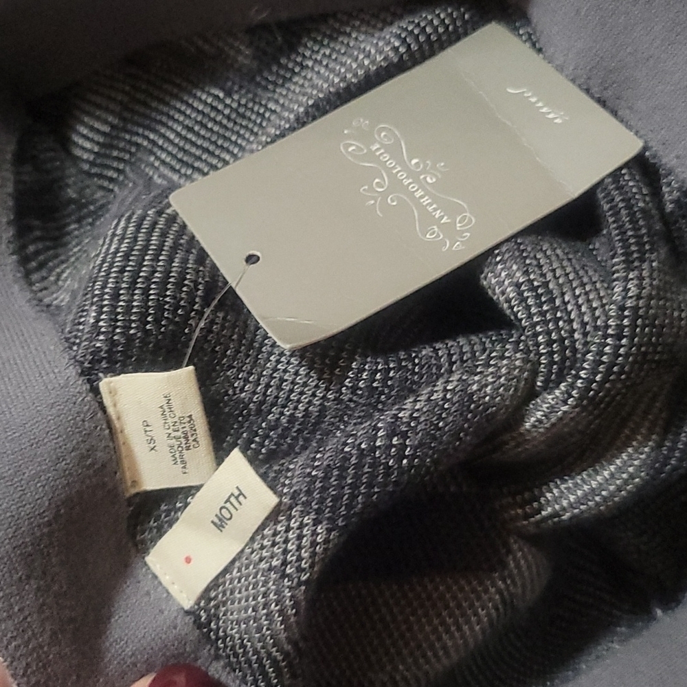 Moth Gray Sweater Knit Geometric Skirt Size XSmall NWT - Picture 4 of 5
